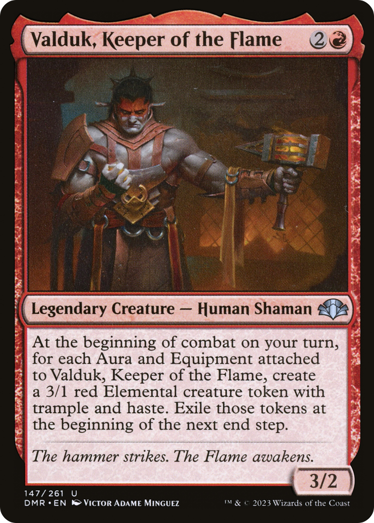 Valduk, Keeper of the Flame (DMR-147) [Dominaria Remastered] MTG Single Wizards of the Coast