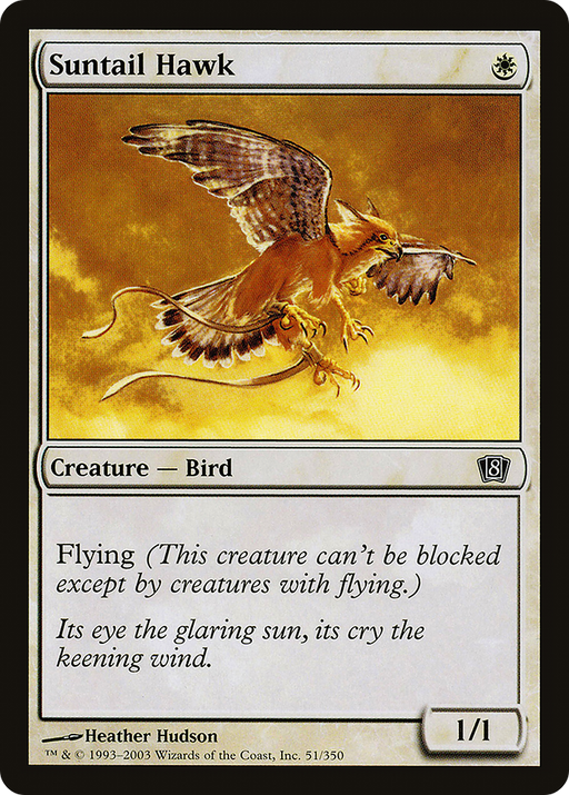 Suntail Hawk (8ED-051) [8th Edition] MTG Single Wizards of the Coast