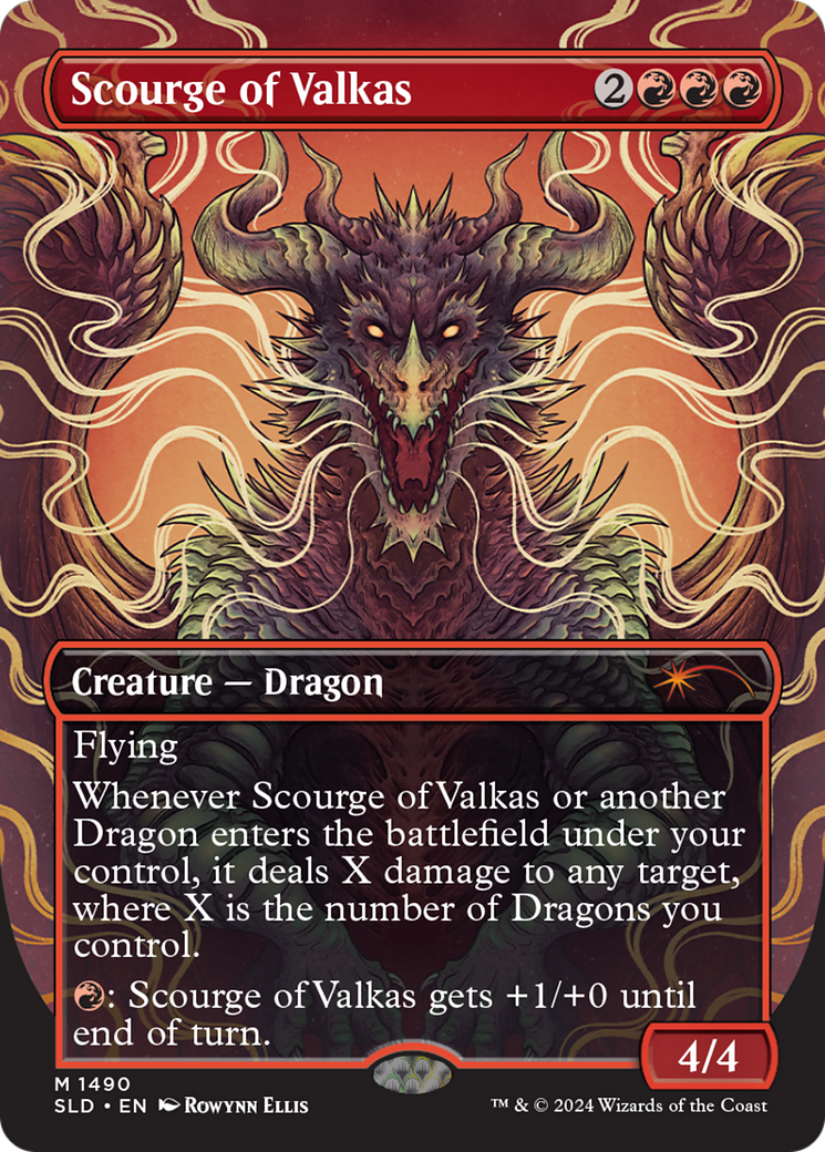 Scourge of Valkas (SLD-1490) [Secret Lair] Drop (Borderless) MTG Single Wizards of the Coast
