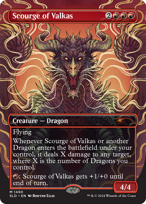 Scourge of Valkas (SLD-1490) [Secret Lair] Drop (Borderless) MTG Single Wizards of the Coast