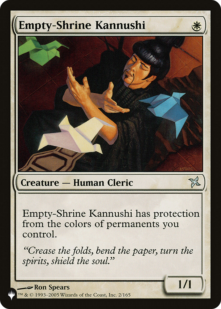 Empty-Shrine Kannushi (LIST-BOK-2) [Mystery Booster] The List MTG Single Wizards of the Coast