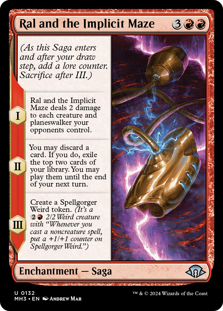 Ral and the Implicit Maze (MH3-132) [Modern Horizons 3] Foil MTG Single Modern Horizons 3