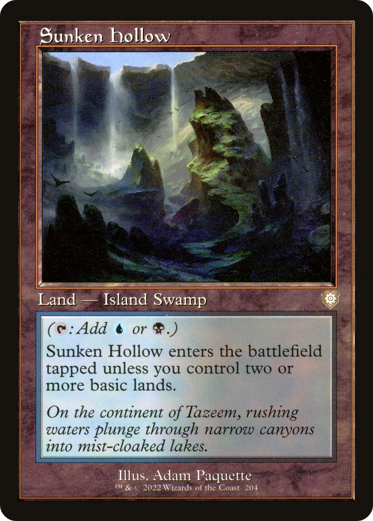 Sunken Hollow (BRC-204) [The Brothers' War Commander] MTG Single Wizards of the Coast