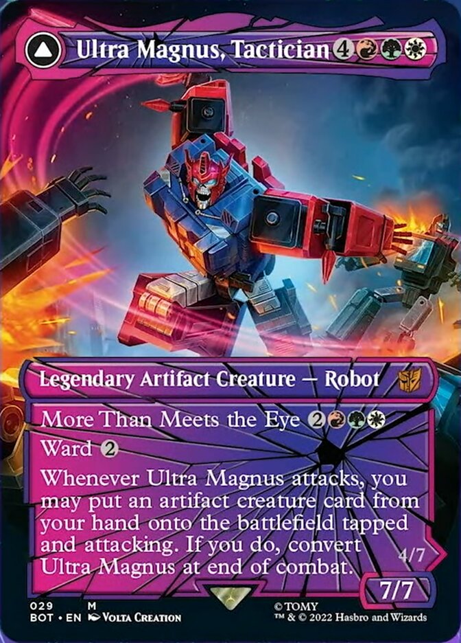 Ultra Magnus, Tactician // Ultra Magnus, Armored Carrier (Shattered Glass) [Transformers] MTG Single Magic: The Gathering   