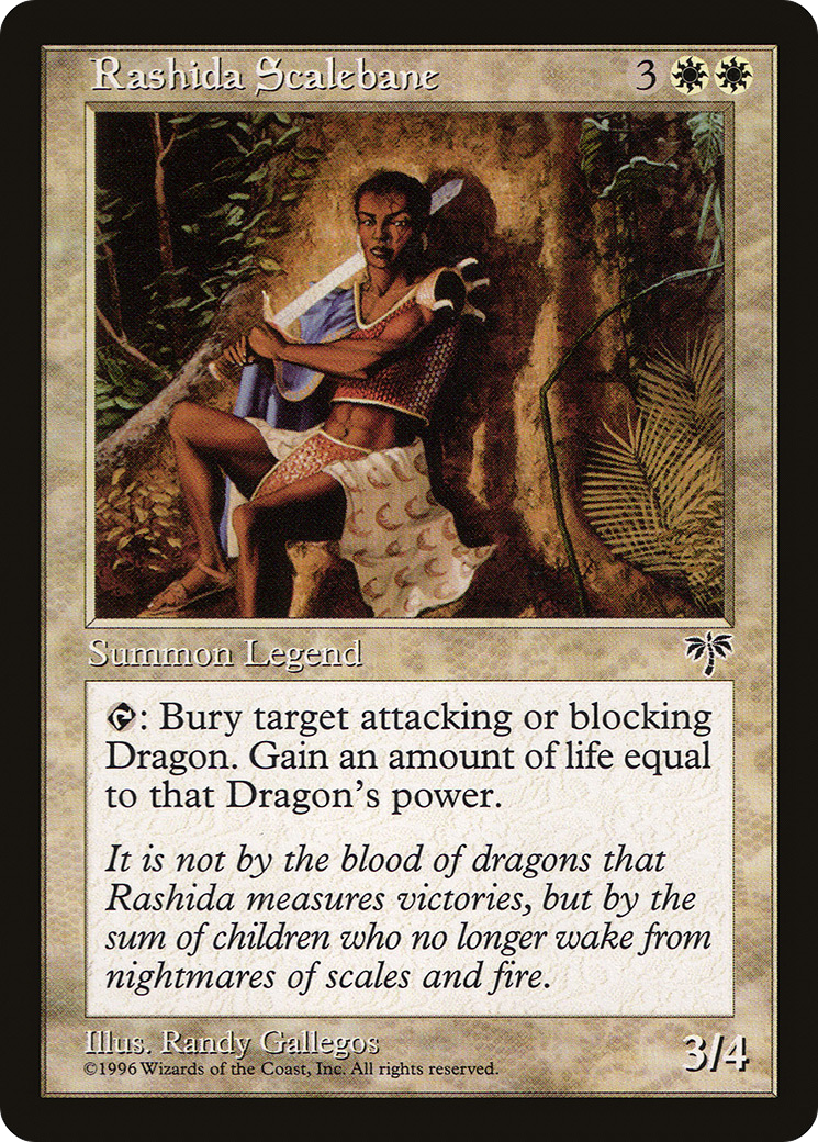 Rashida Scalebane (MIR-035) [Mirage] MTG Single Wizards of the Coast