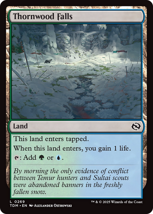 Thornwood Falls (TDM-269) [Tarkir: Dragonstorm] MTG Single Wizards of the Coast