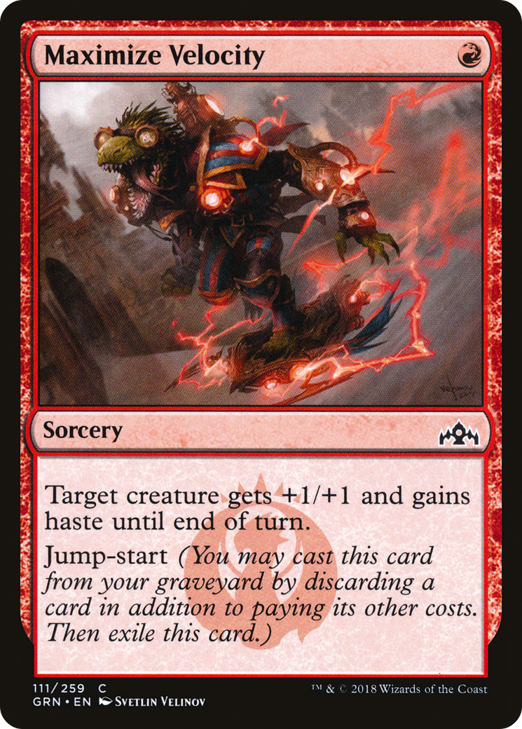Maximize Velocity (GRN-111) [Guilds of Ravnica] MTG Single Wizards of the Coast