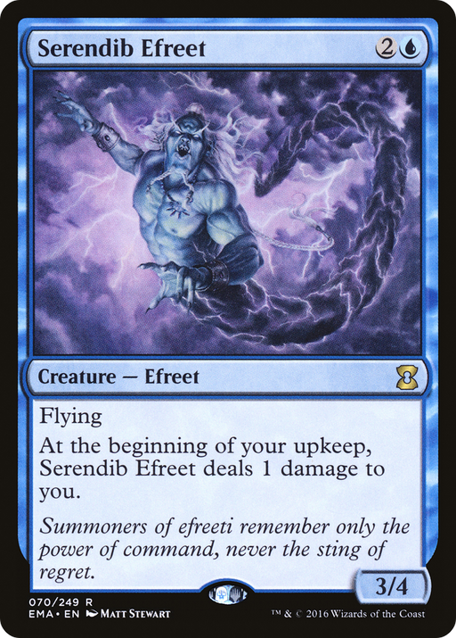Serendib Efreet (EMA-070) [Eternal Masters] MTG Single Wizards of the Coast