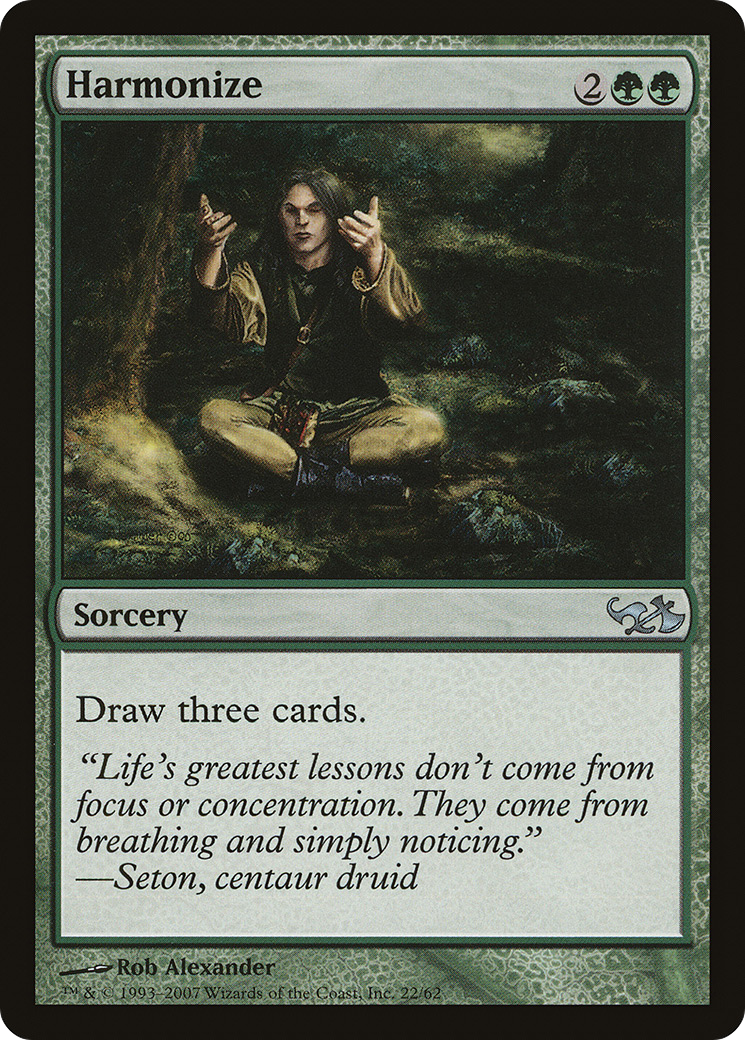 Harmonize (EVG-022) [Misc] Duel Decks: Elves vs. Goblins MTG Single Wizards of the Coast