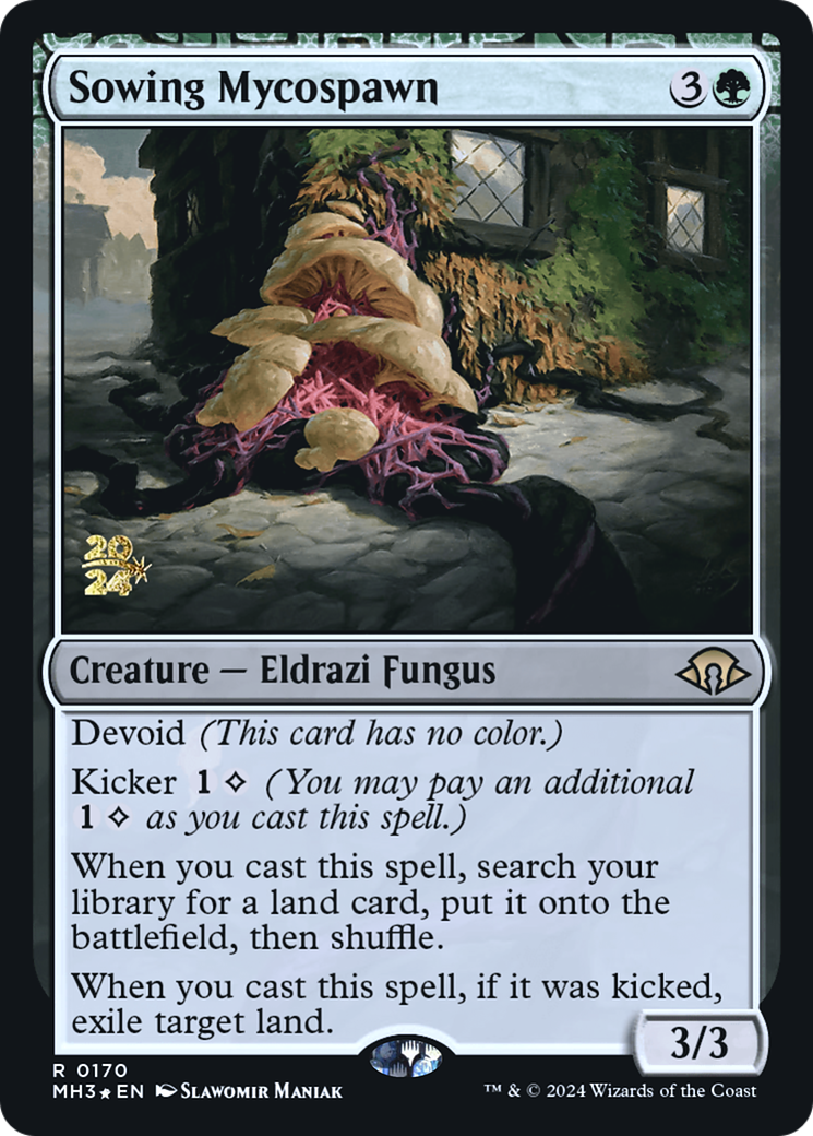 Sowing Mycospawn (PRE-170) [Modern Horizons 3 Promos] Foil MTG Single Wizards of the Coast