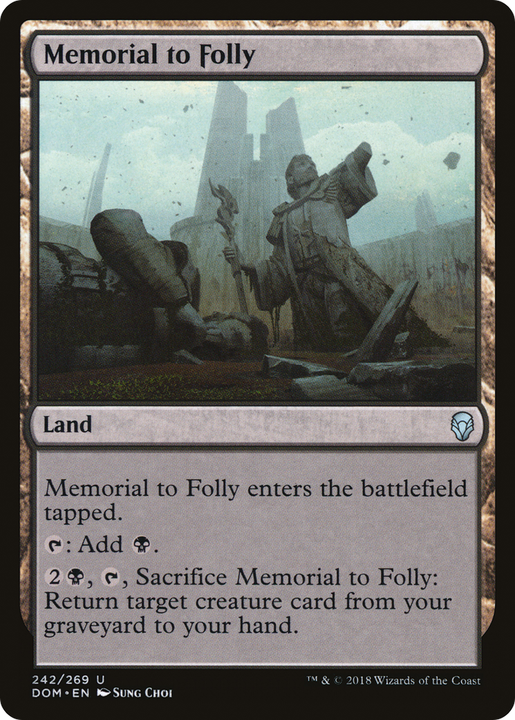 Memorial to Folly (DOM-242) [Dominaria] MTG Single Wizards of the Coast