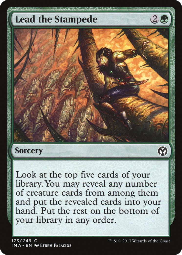 Lead the Stampede (IMA-173) [Iconic Masters] Foil MTG Single Wizards of the Coast