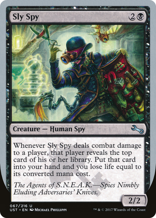 Sly Spy (E) (UST-067) [Unstable] Foil MTG Single Wizards of the Coast