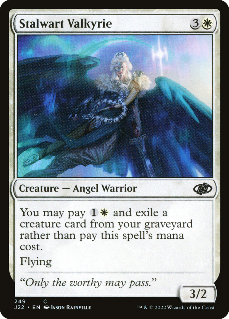 Stalwart Valkyrie (J22-249) [Jumpstart 2022] MTG Single Wizards of the Coast