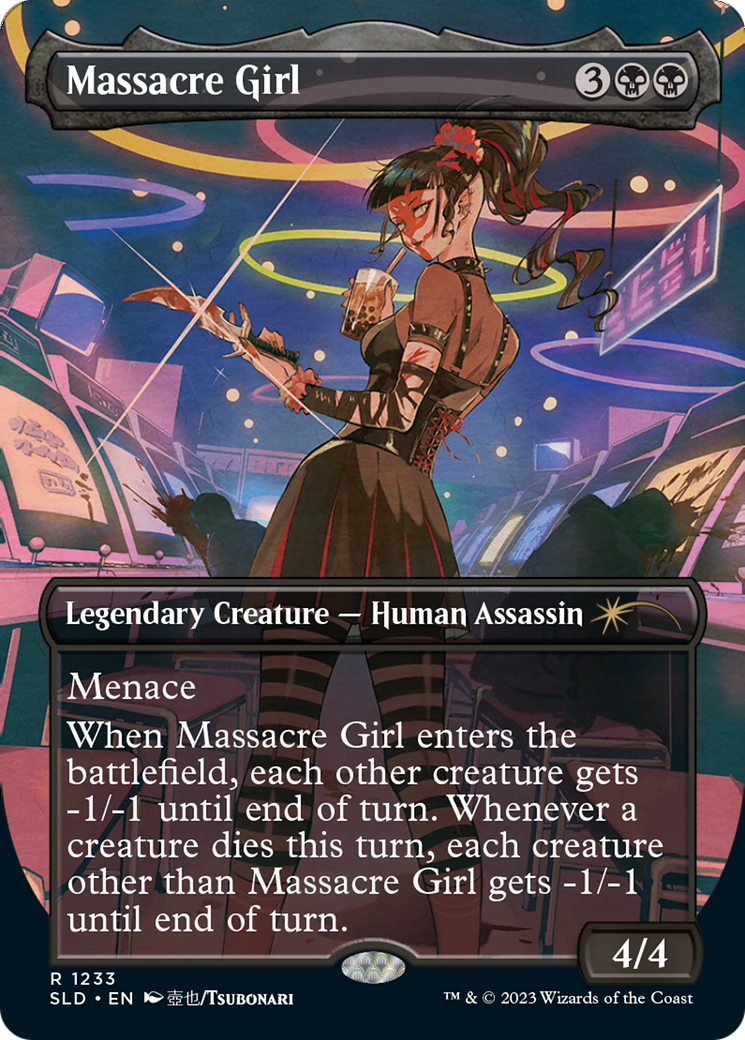 Massacre Girl (SLD-1233) [Secret Lair] Drop (Borderless) Foil MTG Single Wizards of the Coast