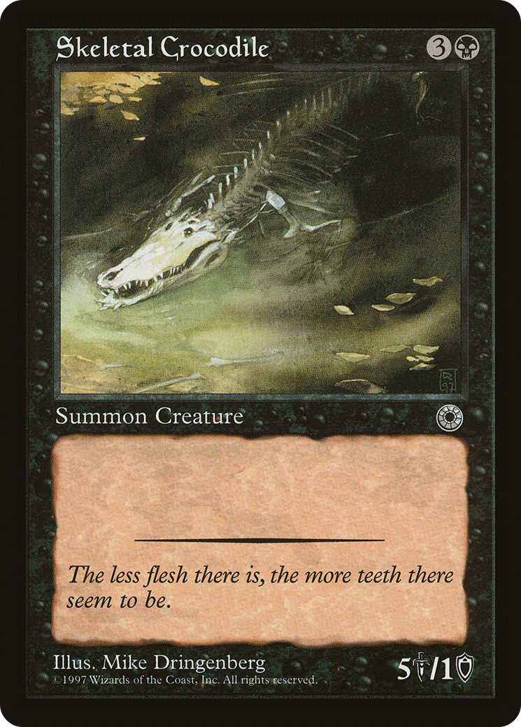 Skeletal Crocodile (POR-110) [Misc] Portal MTG Single Wizards of the Coast