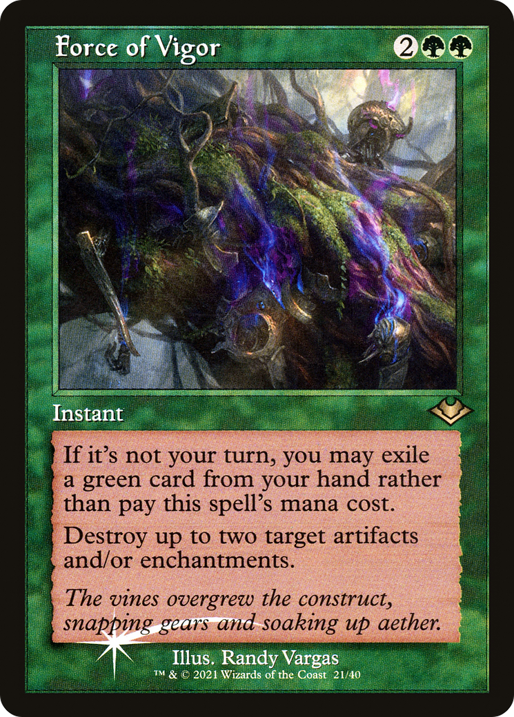 Force of Vigor (MH1-021) [Modern Horizons 1 Timeshifts] Foil MTG Single Wizards of the Coast