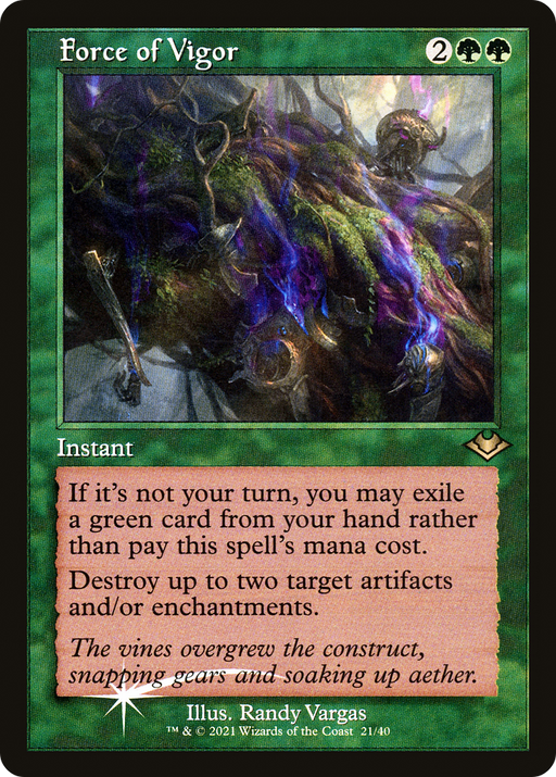 Force of Vigor (MH1-021) [Modern Horizons 1 Timeshifts] Foil MTG Single Wizards of the Coast