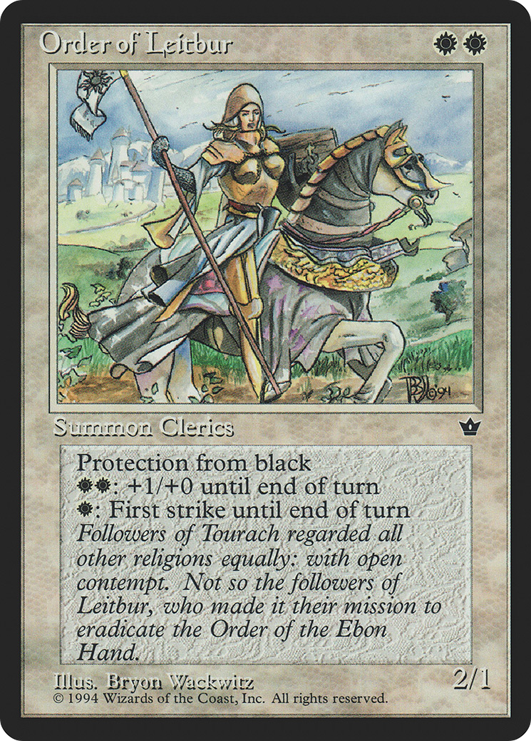 Order of Leitbur (FEM-16A) [Fallen Empires] MTG Single Wizards of the Coast