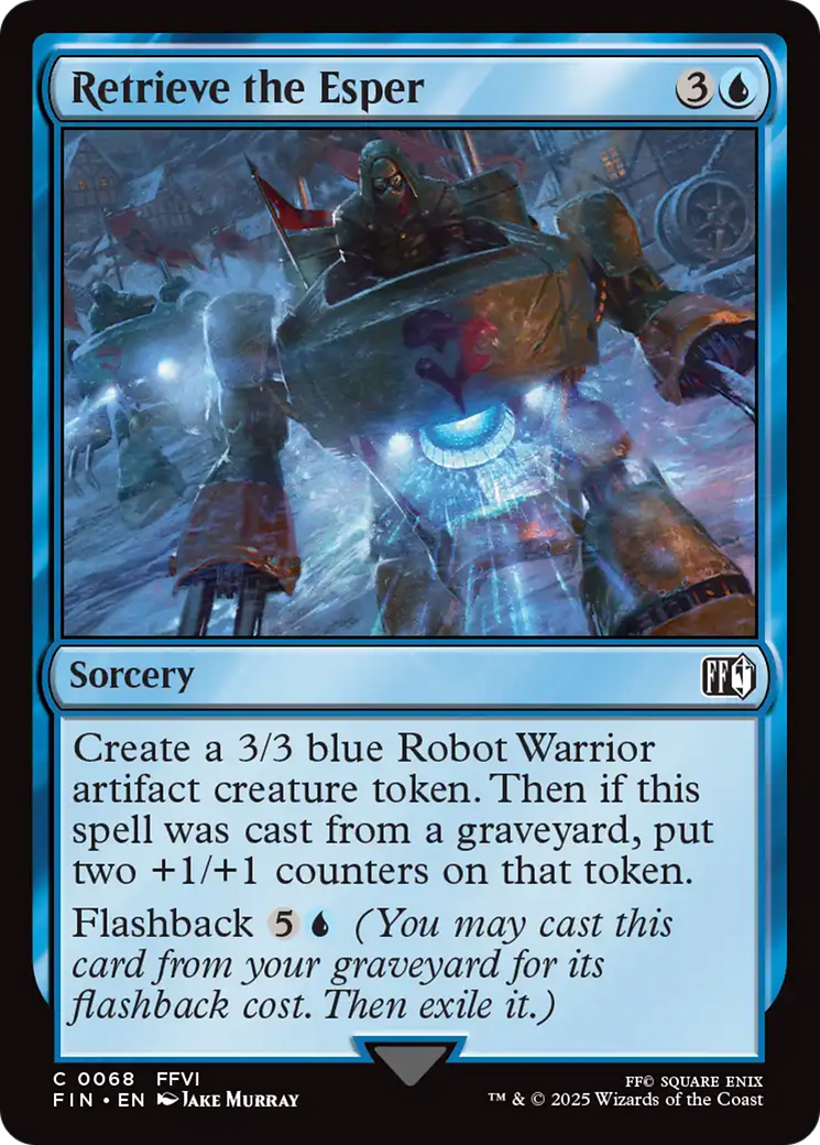 Retrieve the Esper (FIN-068) [FINAL FANTASY] Foil MTG Single Wizards of the Coast