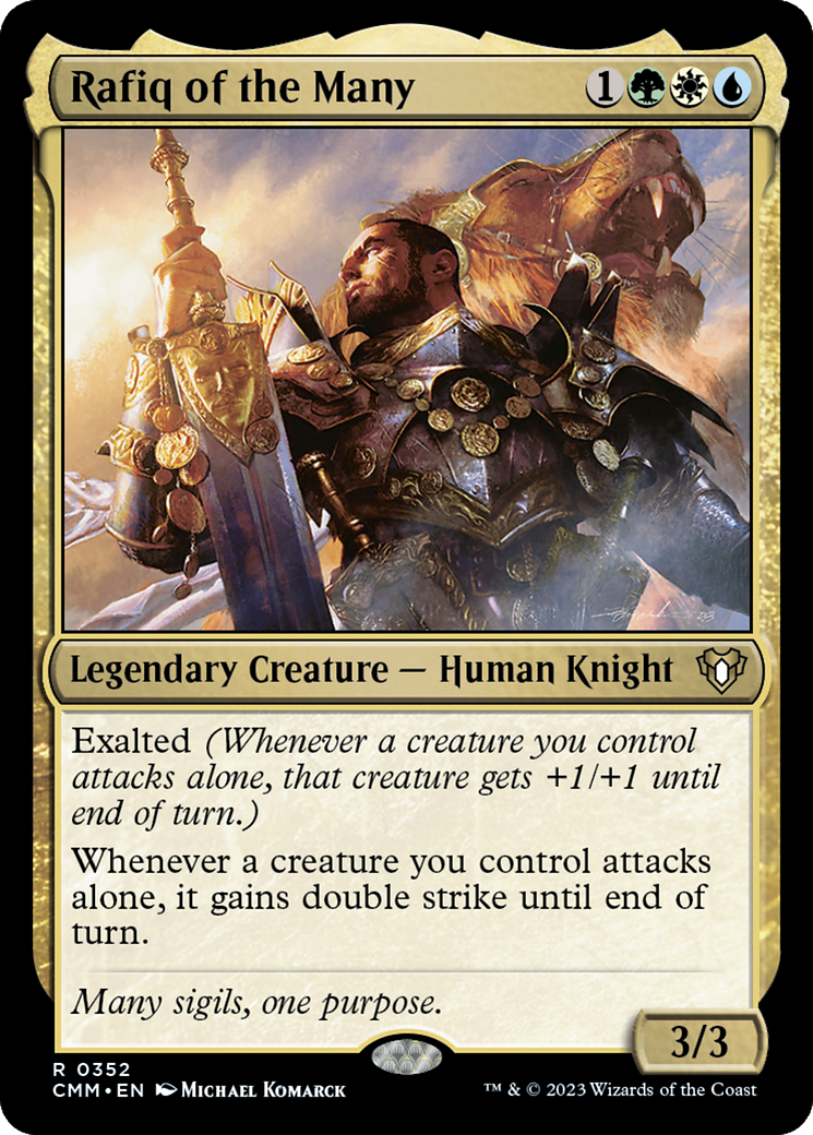 Rafiq of the Many (CMM-352) [Commander Masters] MTG Single Wizards of the Coast