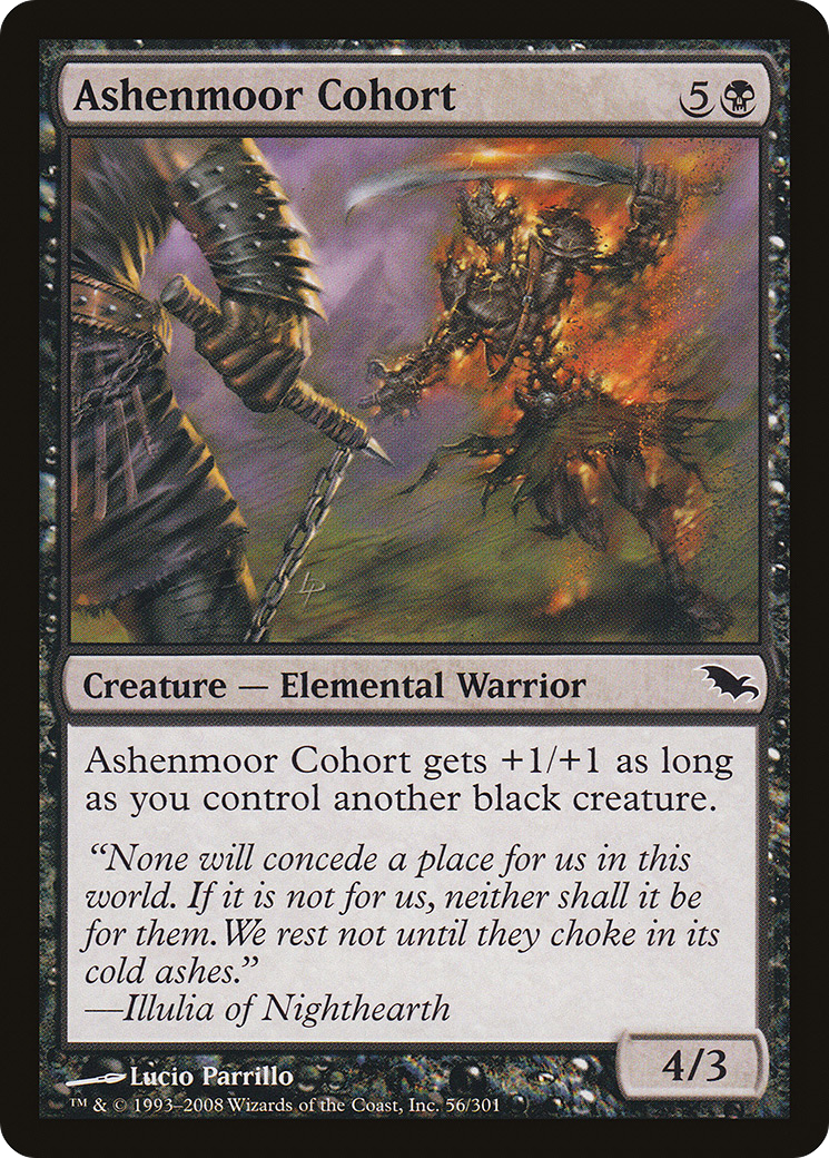Ashenmoor Cohort (SHM-056) [Shadowmoor] Foil MTG Single Wizards of the Coast