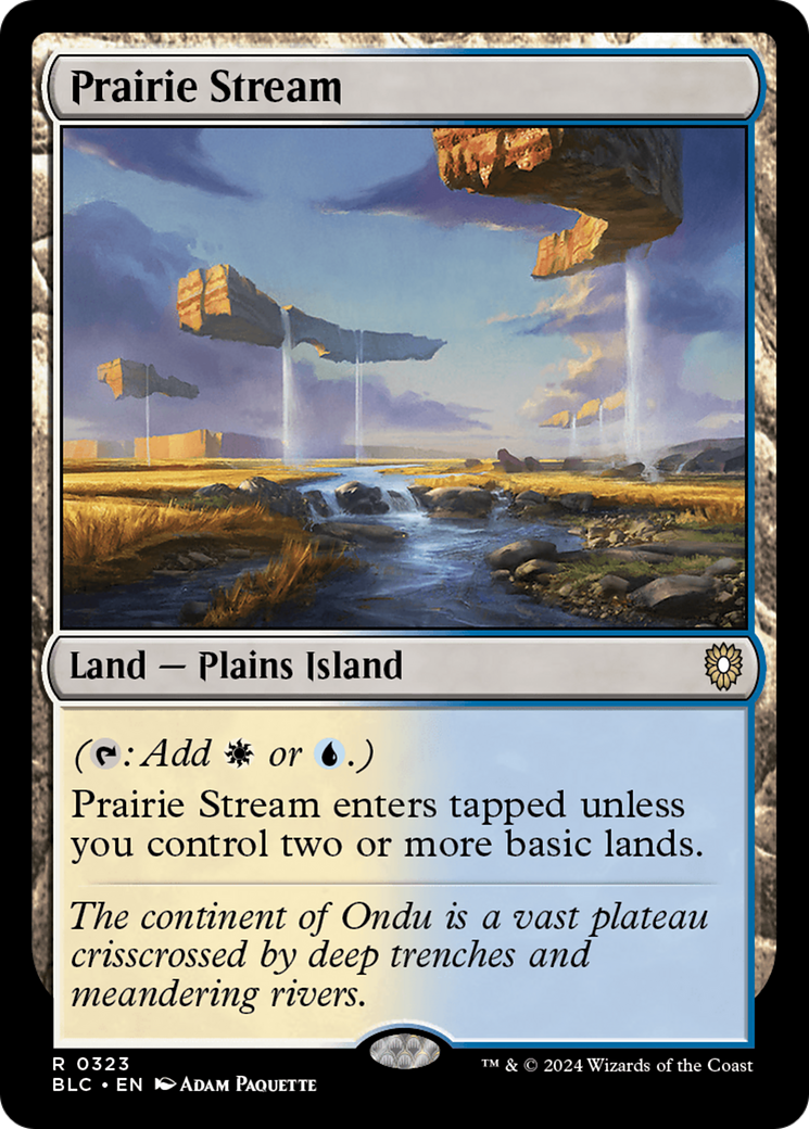 Prairie Stream (BLC-323) [Bloomburrow Commander] MTG Single Wizards of the Coast