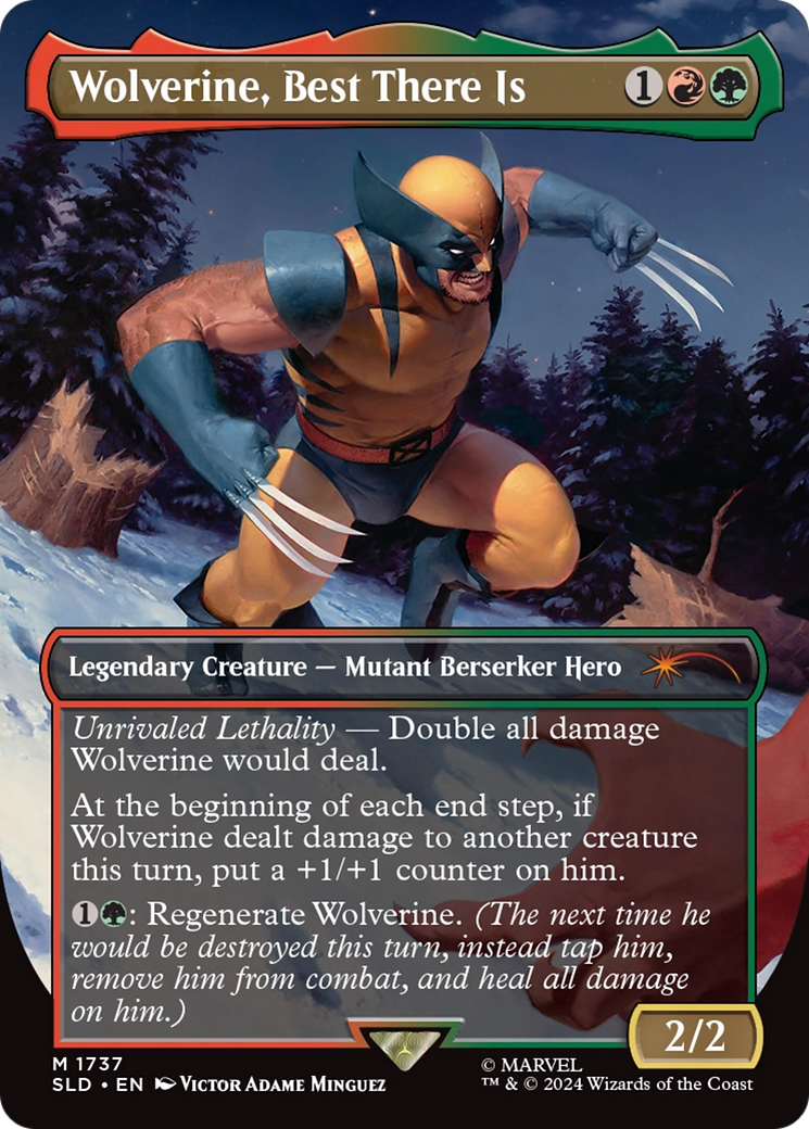 Wolverine, Best There Is (SLD-1737) [Secret Lair] Drop (Borderless) MTG Single Wizards of the Coast