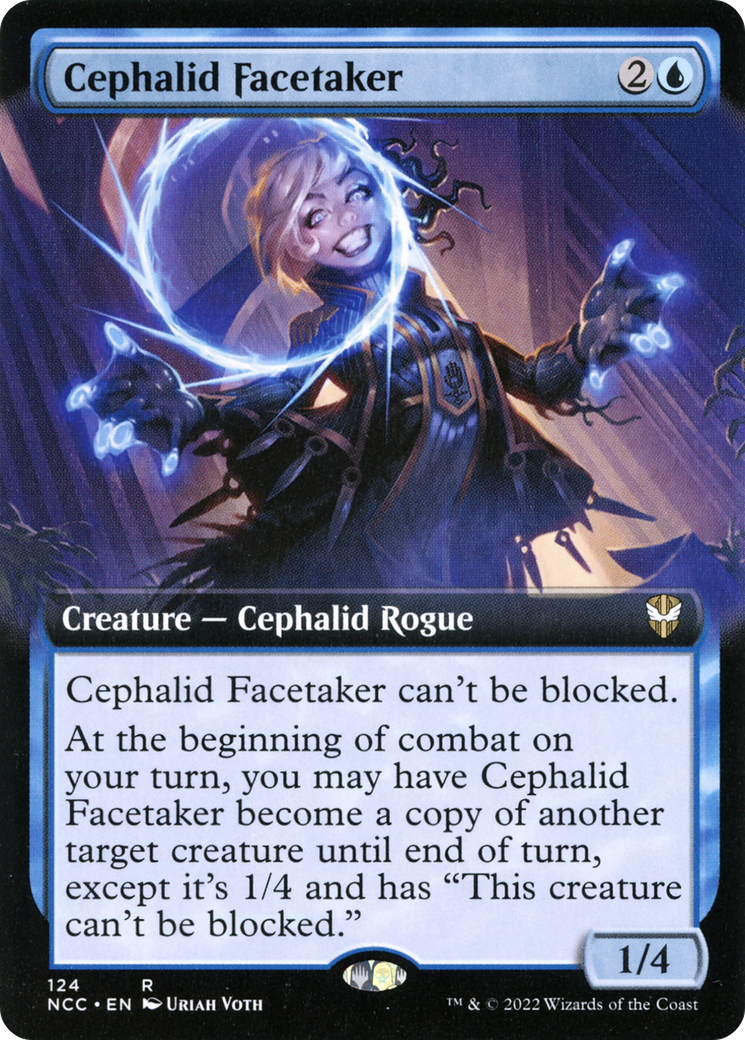 Cephalid Facetaker (NCC-124) [New Capenna Commander] (Extended Art) MTG Single Wizards of the Coast