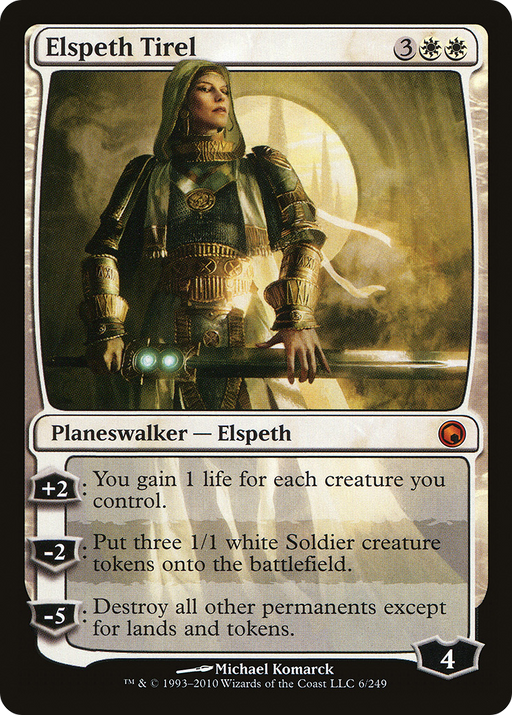 Elspeth Tirel (SOM-006) [Scars of Mirrodin] Foil MTG Single Wizards of the Coast