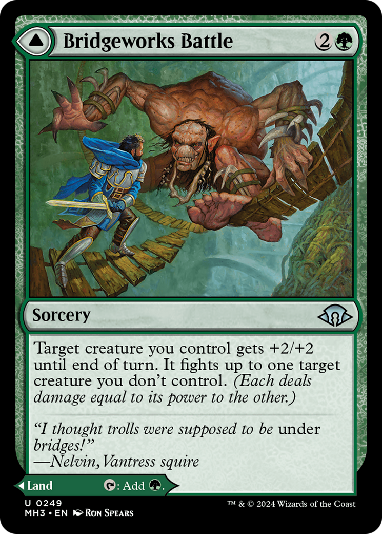 Bridgeworks Battle (MH3-249) [Modern Horizons 3] MTG Single Wizards of the Coast
