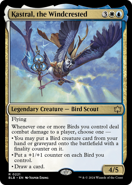 Kastral, the Windcrested (BLB-221) [Bloomburrow] MTG Single Wizards of the Coast