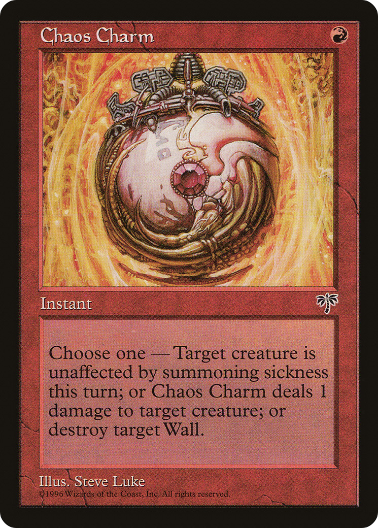 Chaos Charm (MIR-163) [Mirage] MTG Single Wizards of the Coast