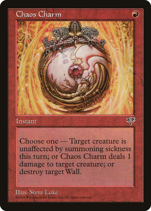 Chaos Charm (MIR-163) [Mirage] MTG Single Wizards of the Coast