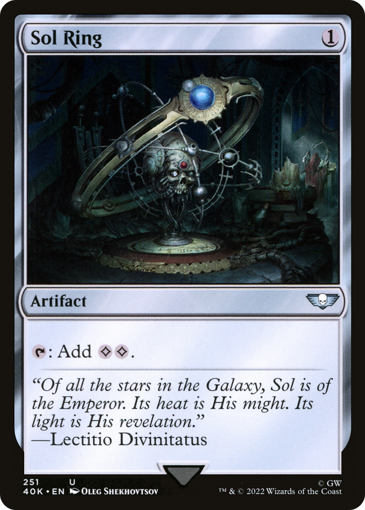 Sol Ring (40K-251) [Warhammer 40,000 Commander] MTG Single Wizards of the Coast