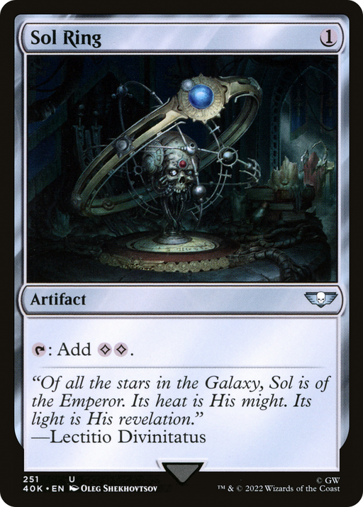 Sol Ring (40K-251) [Warhammer 40,000 Commander] MTG Single Wizards of the Coast