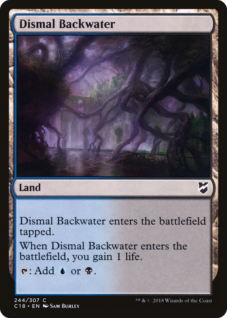Dismal Backwater (C18-244) [Commander 2018] MTG Single Wizards of the Coast
