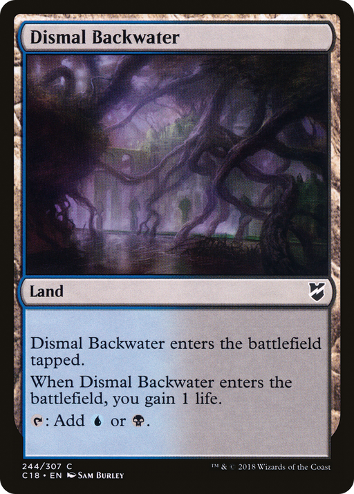 Dismal Backwater (C18-244) [Commander 2018] MTG Single Wizards of the Coast