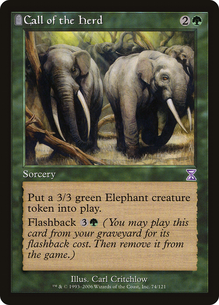 Call of the Herd (TSB-074) [Time Spiral Timeshifted] Foil MTG Single Wizards of the Coast
