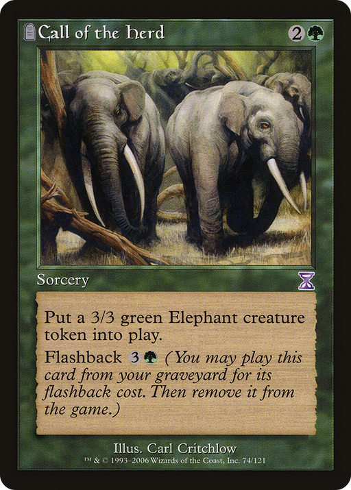 Call of the Herd (TSB-074) [Time Spiral Timeshifted] Foil MTG Single Wizards of the Coast