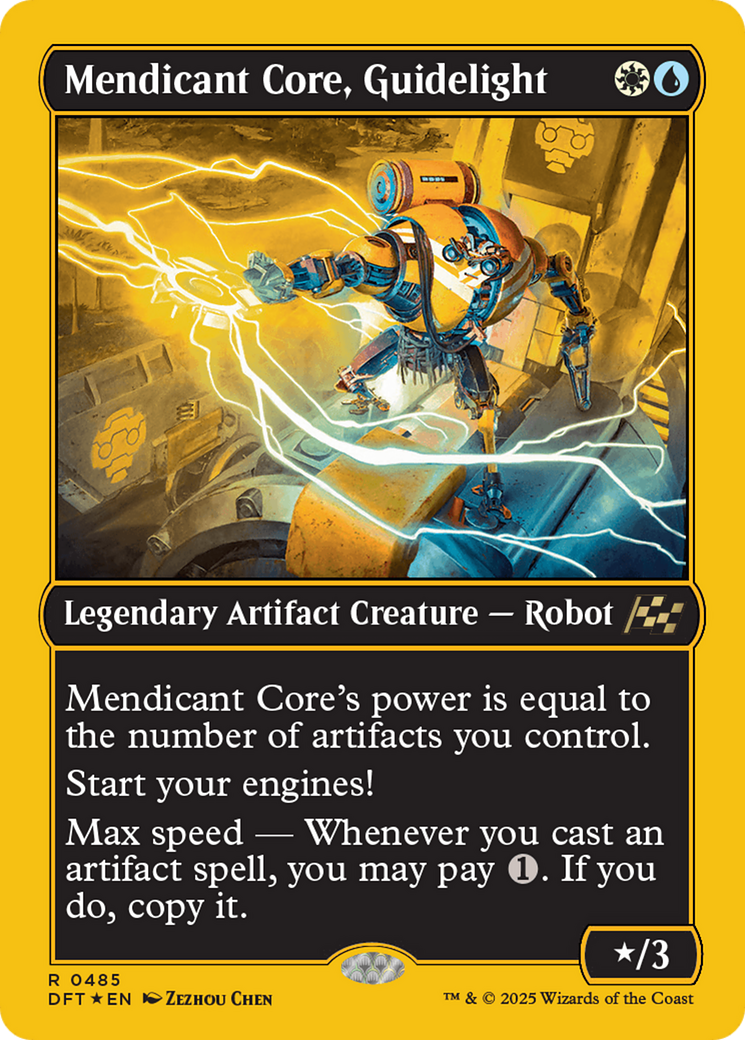 Mendicant Core, Guidelight (First-Place Foil) (DFT-485) [Aetherdrift] Foil MTG Single Wizards of the Coast
