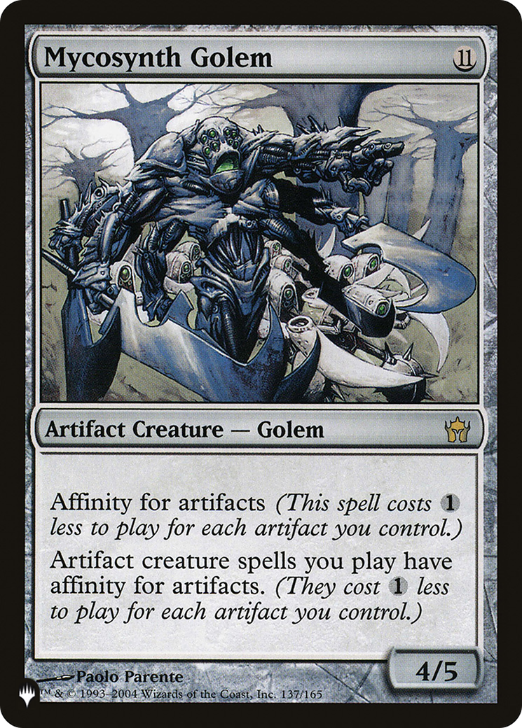 Mycosynth Golem (LIST-5DN-137) [Mystery Booster] The List MTG Single Wizards of the Coast