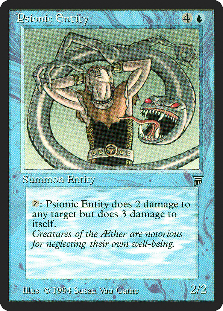 Psionic Entity (LEG-067) [Oldschool] Legends MTG Single Wizards of the Coast