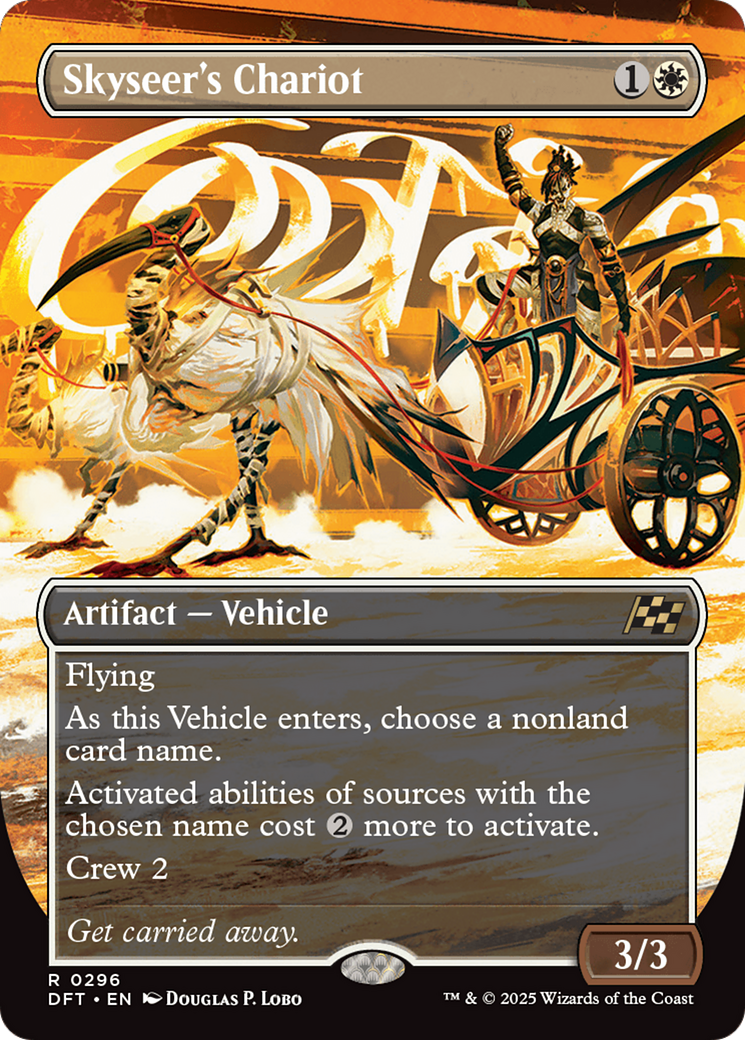 Skyseer's Chariot (DFT-296) [Aetherdrift] (Borderless) Foil MTG Single Wizards of the Coast