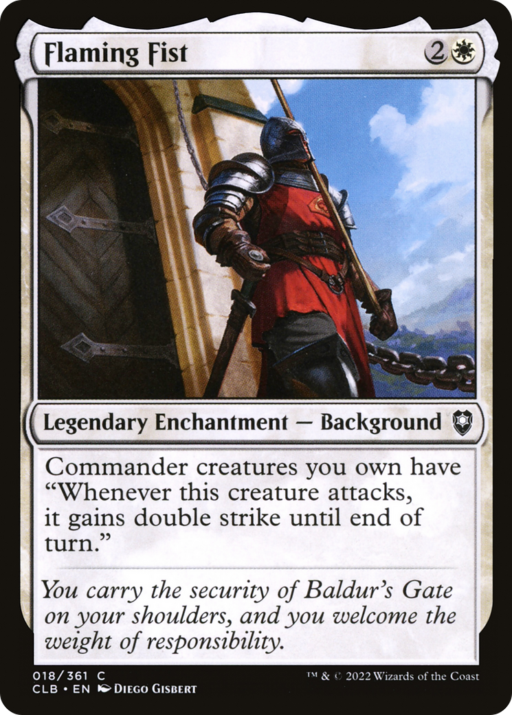 Flaming Fist (CLB-018) [Commander Legends: Battle for Baldur's Gate] MTG Single Wizards of the Coast