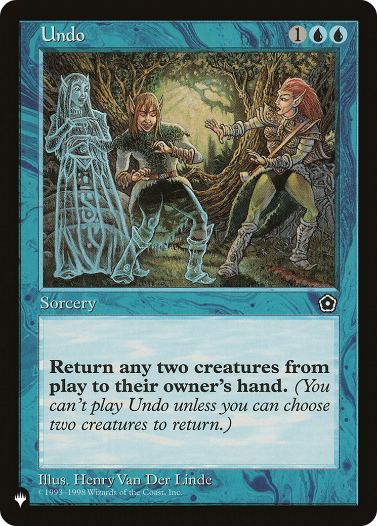 Undo (LIST-P02-59) [Mystery Booster] The List MTG Single Wizards of the Coast