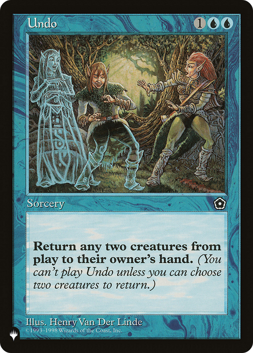 Undo (LIST-P02-59) [Mystery Booster] The List MTG Single Wizards of the Coast