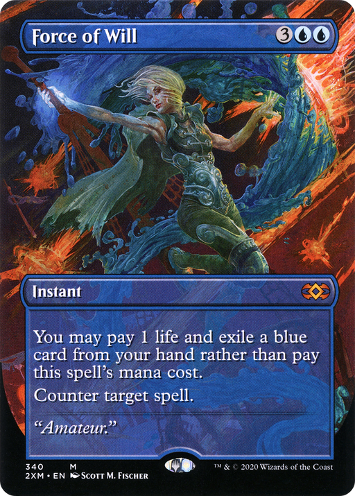 Force of Will (2XM-340) [Double Masters] (Borderless) MTG Single Wizards of the Coast
