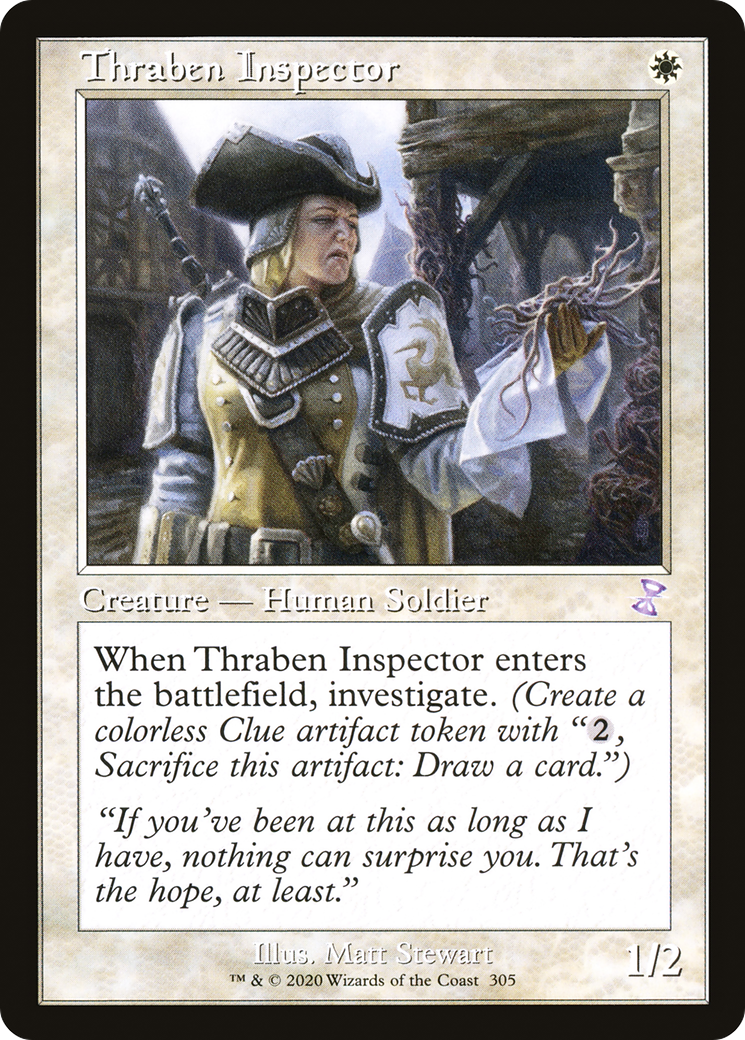 Thraben Inspector (TSR-305) [Time Spiral Remastered] Foil MTG Single Wizards of the Coast
