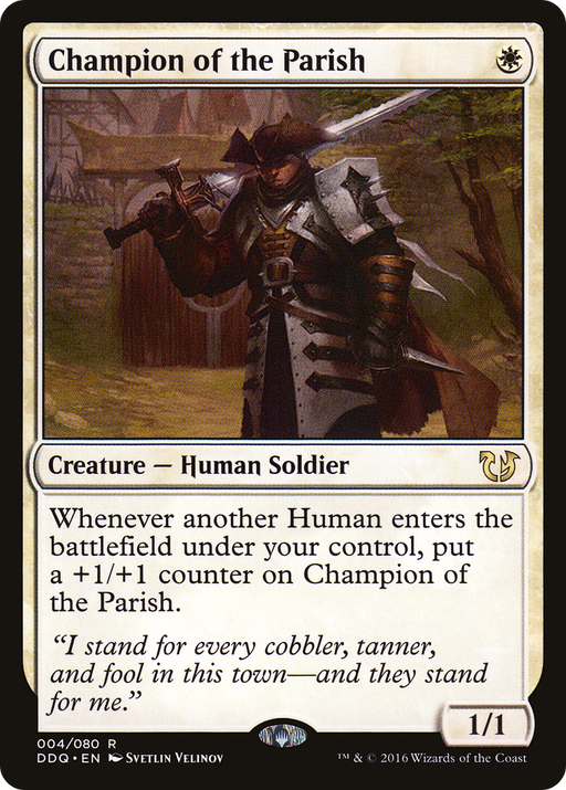 Champion of the Parish (DDQ-004) [Misc] Duel Decks: Blessed vs. Cursed MTG Single Wizards of the Coast